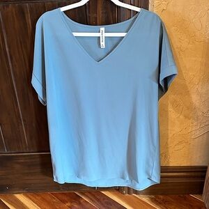 Universal Thread Light Blue V-Neck Blouse
